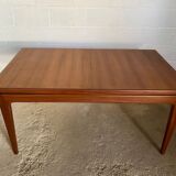 Scandinavian extendable table in teak 149/225x86cm vintage an60