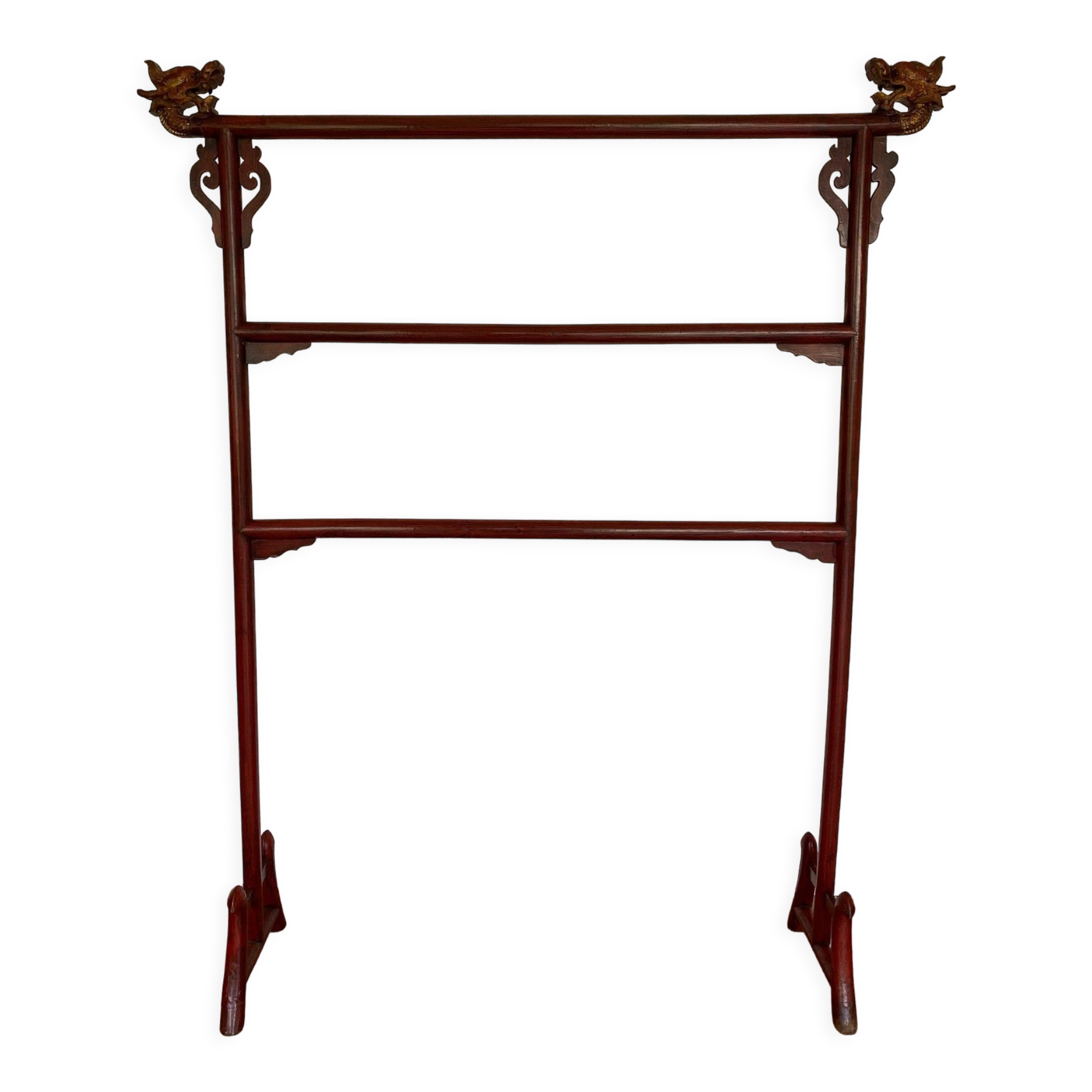 Chinese lacquered clothes rack
