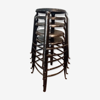 Lot of 5 stools d shop Nicolle
