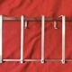 Portemanteau mural vintage en bois contreplaqué et aluminium avec porte-chapeau