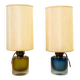 Murano glass table lamp engraved by Paolo Venini, 1960s, set of 2