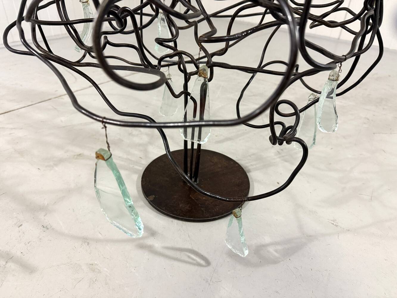 Large brutalist candalabra candle holder 1980’s