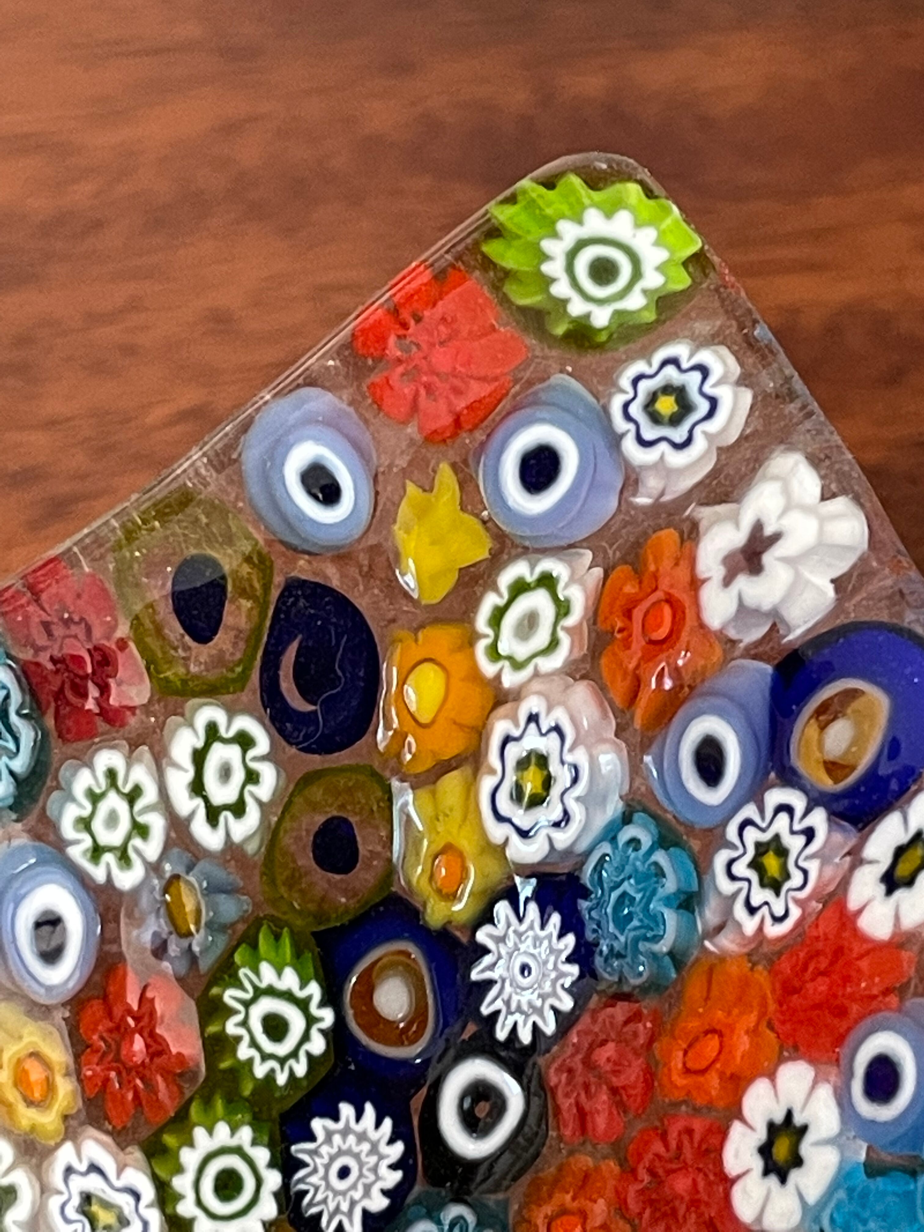 Vintage Murano Millefiori trinket bowl