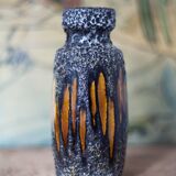 West Germany ceramic vase, fat lava vase, 210-18, flower pot, collection, 60's