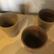 Produit BHV Trio de tasses en grès vernissé