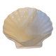 Shell-shaped ceramic dish