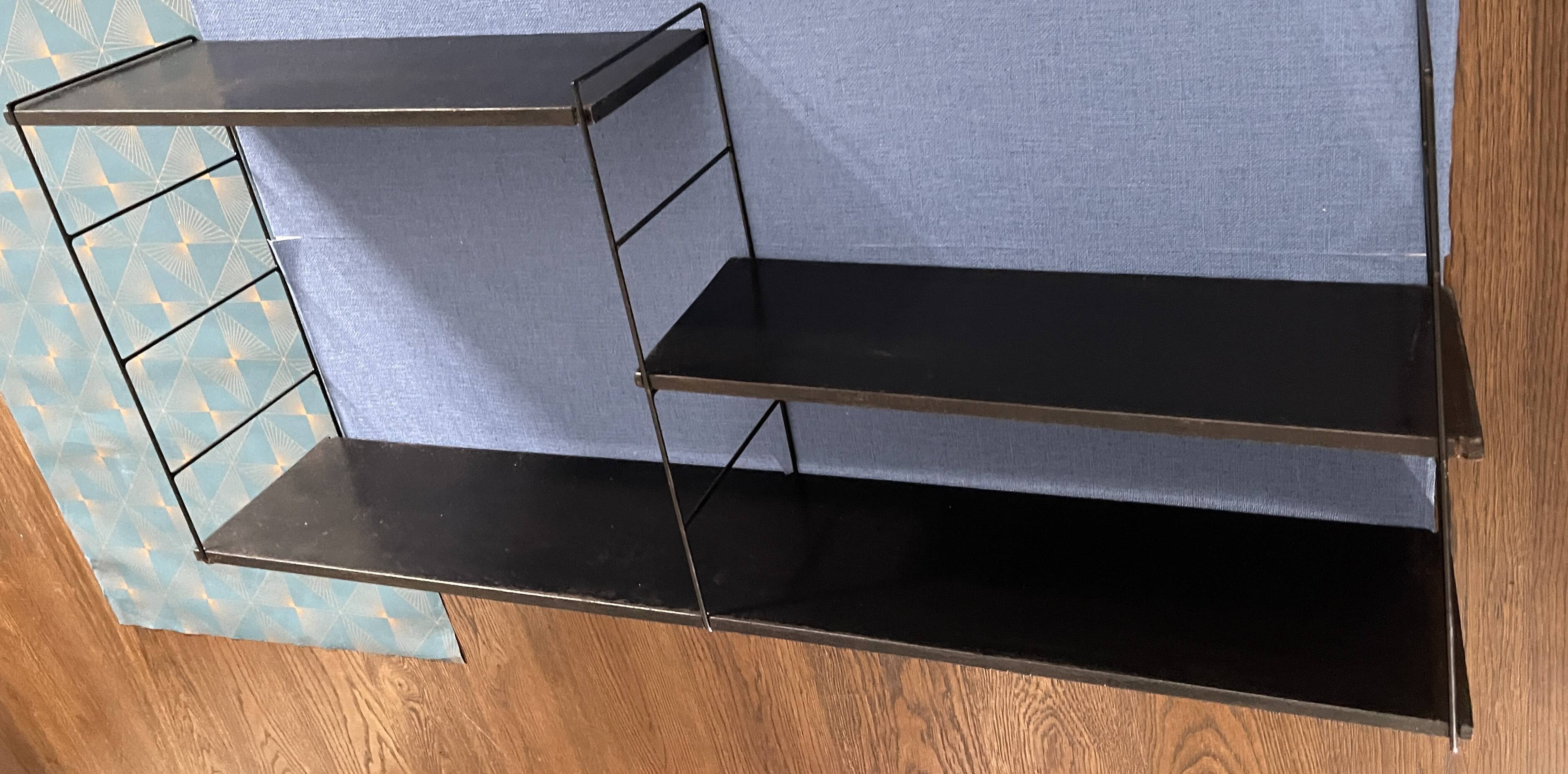 Nils Strinning 3-shelf wall-mounted bookcase, 100 cm x 48 cm