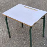 Bureau écolier bois et acier vert