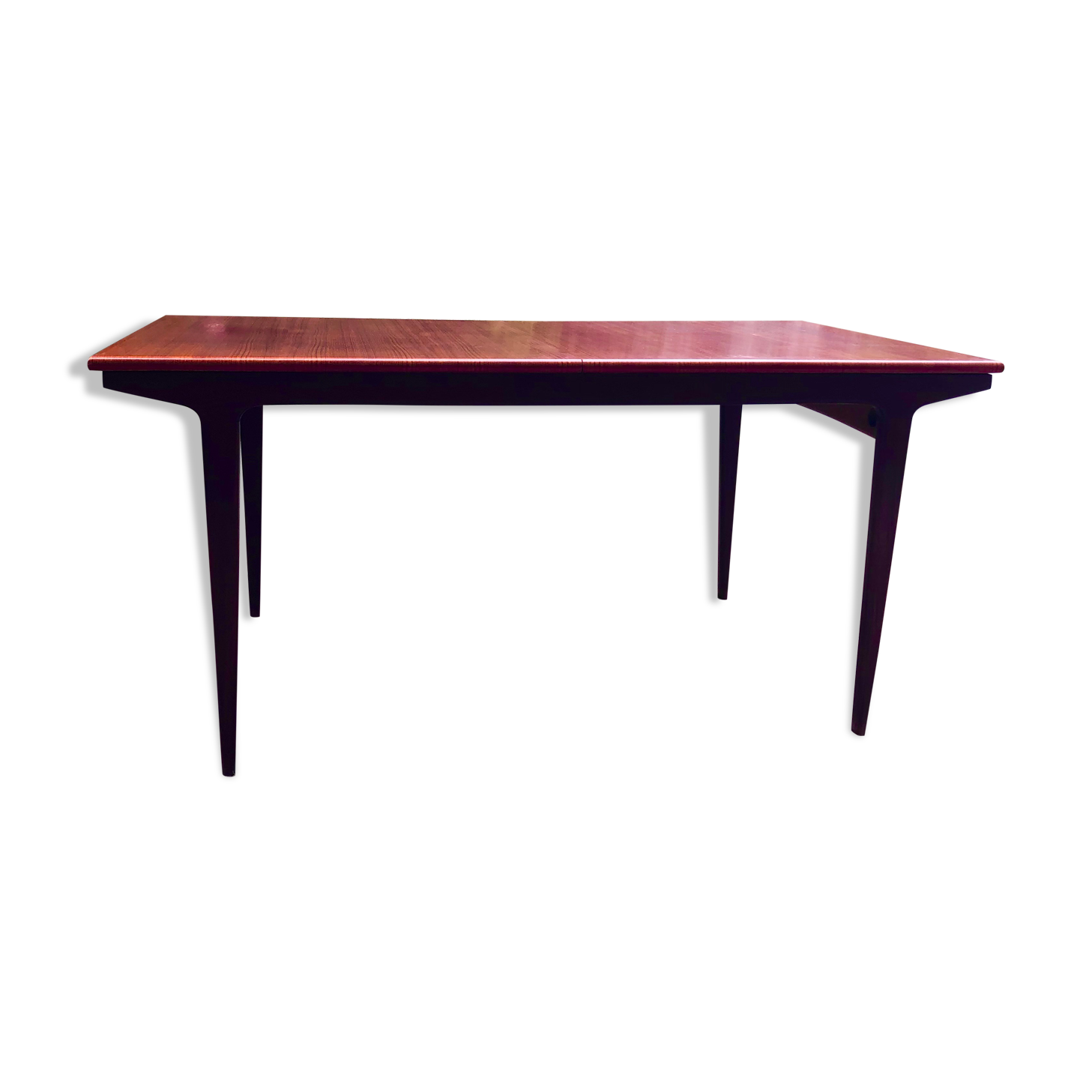 Teak table and exotic wood made in France