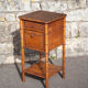 Bedside table wood imitation bamboo, bedside table, side table, interior decoration