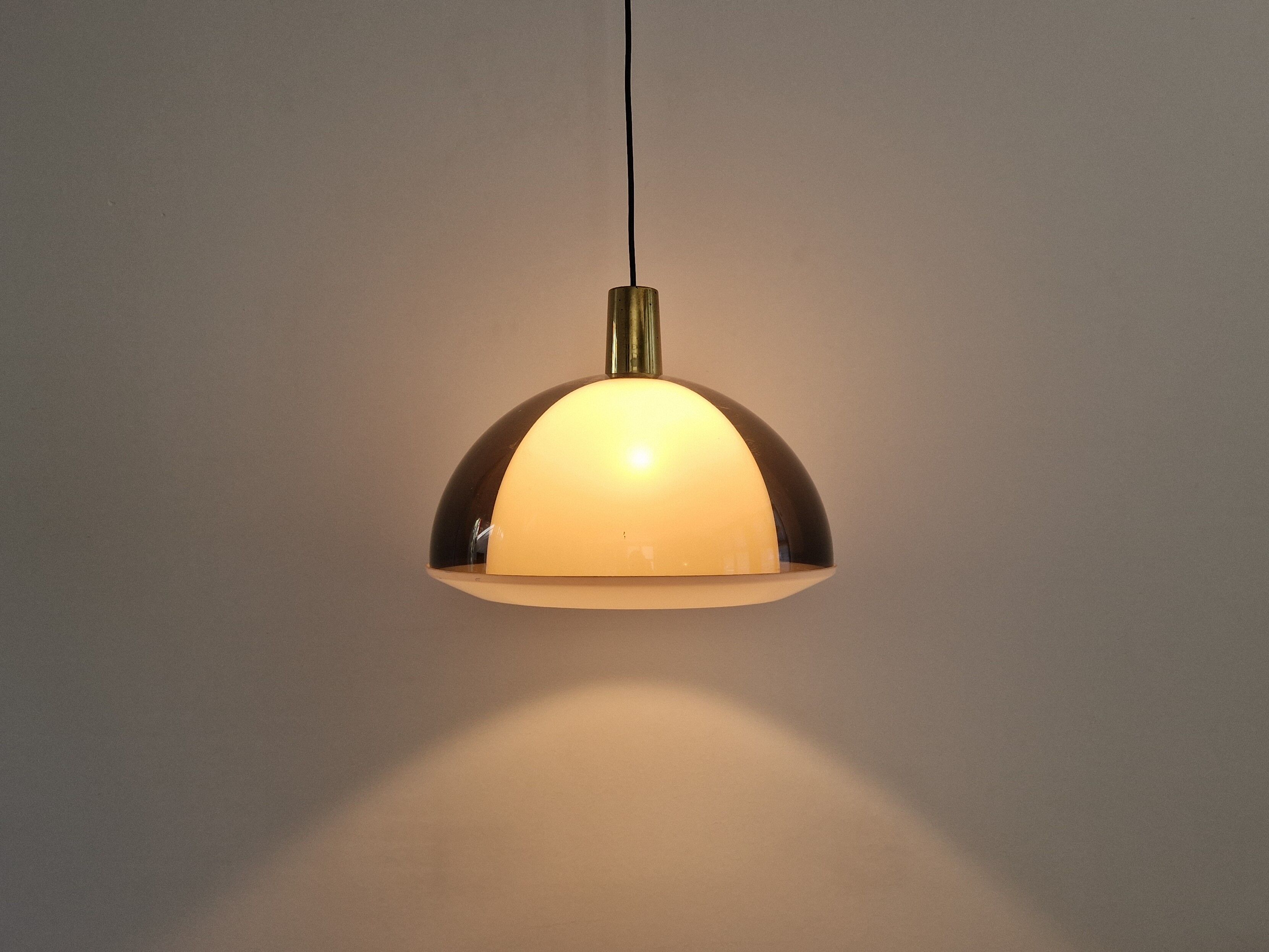 Pendant lamp model Kuplat by Yki Nummi, Finland, 1950s