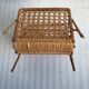 Magazine rack wicker and rattan