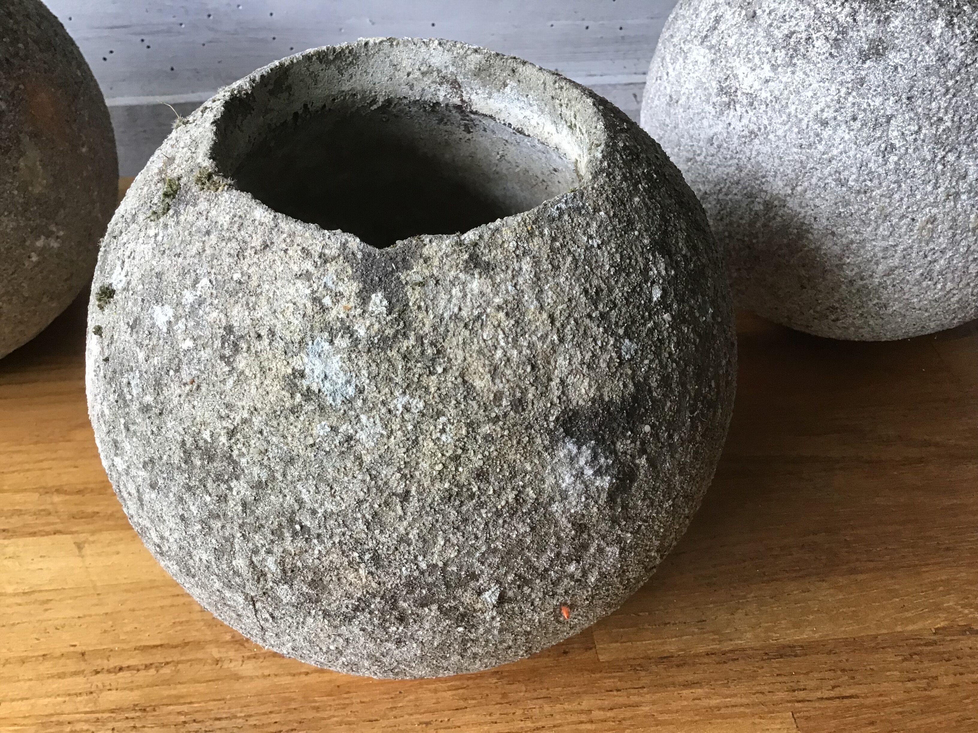 Cement flower pots