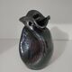 Vase émaillé signé par Thomas Buxo de forme libre asymétrique