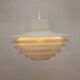 XL Verona Pendant by Svend Middelboe - 1980s Scandinavian  - White/Yellow