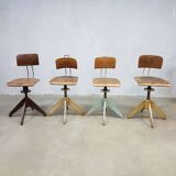 Bemefa vintage industrial workshop chairs desk chair factory stools Rowac