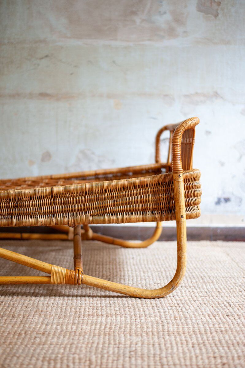 Bamboo daybed, 1960s, set of 2