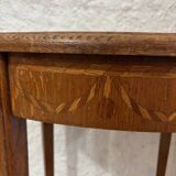 Table d'appoint en bois avec marqueterie