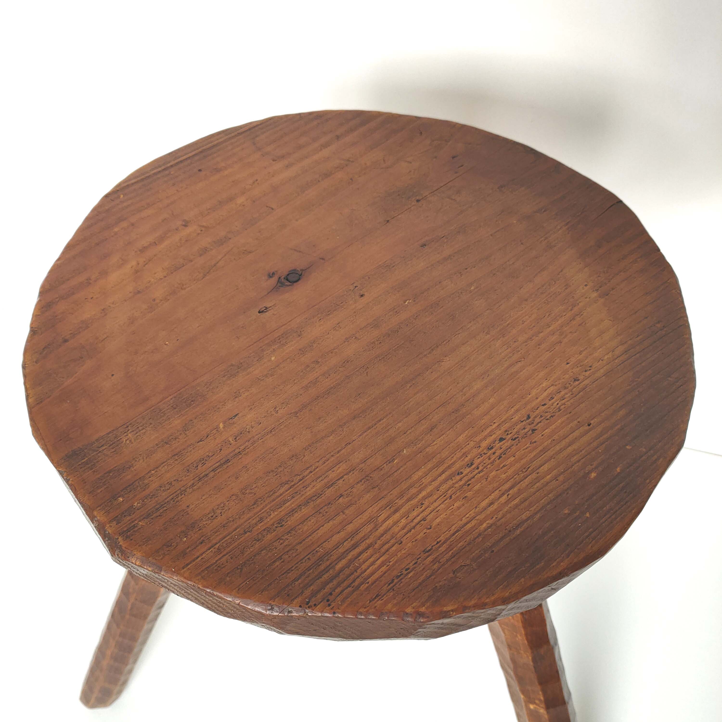 Wood tripod stool