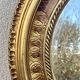 Oval mirror with gold leaf - Empire style - Very good condition