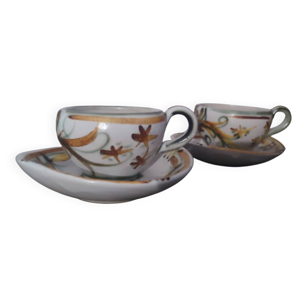 Duo tasses et soucoupes Keraluc Quimper
