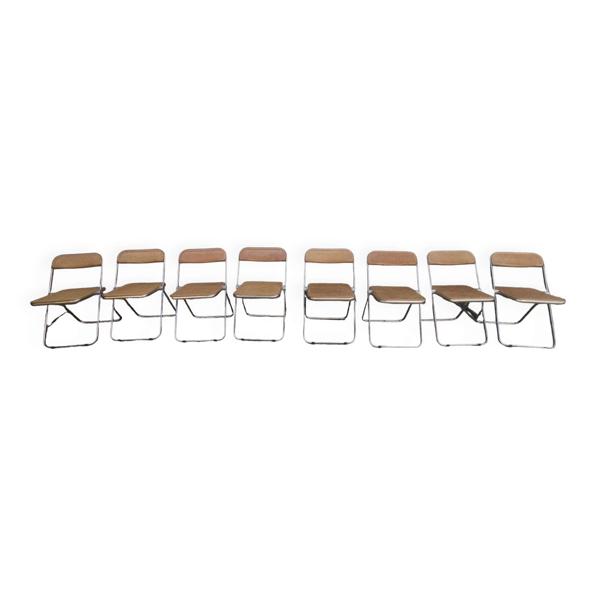 Folding chairs Plia by Giancarlo Piretti 60s