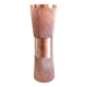 Diabolo vase in structured red copper / vintage 60s-70s