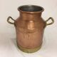 Old copper milk pot