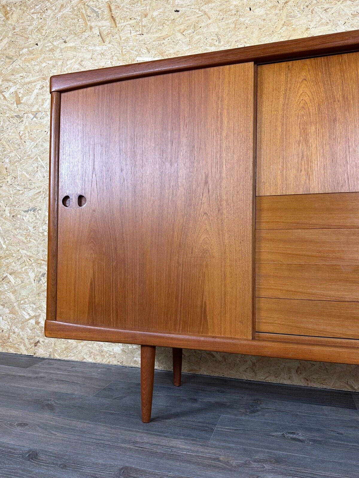 60s 70s teak sideboard highboard H.W. Klein Bramin Danish Modern Design