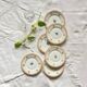 6 small dessert plates Limoges dessert flowers old porcelain Charles Ahrenfeldt