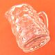 Milk jug / Cream Transparent glass with diamond point