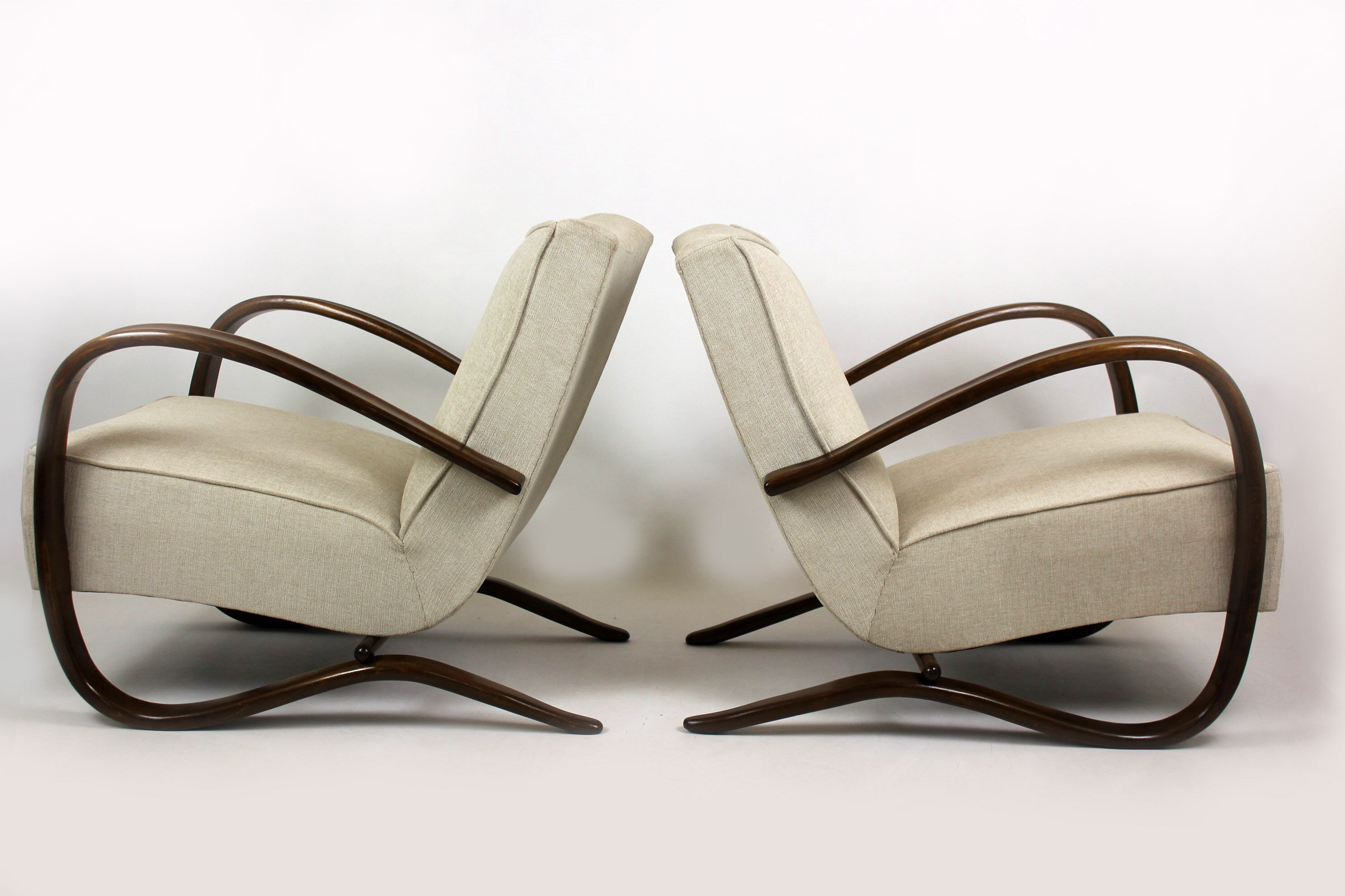 H-269 Armchairs by Jindrich Halabala for UP Závody, 1930s, set of 2