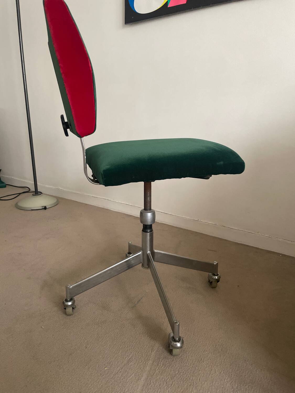 Office chair on wheels from the 60s