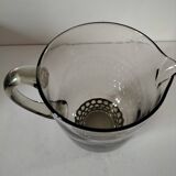Smoked glass pitcher