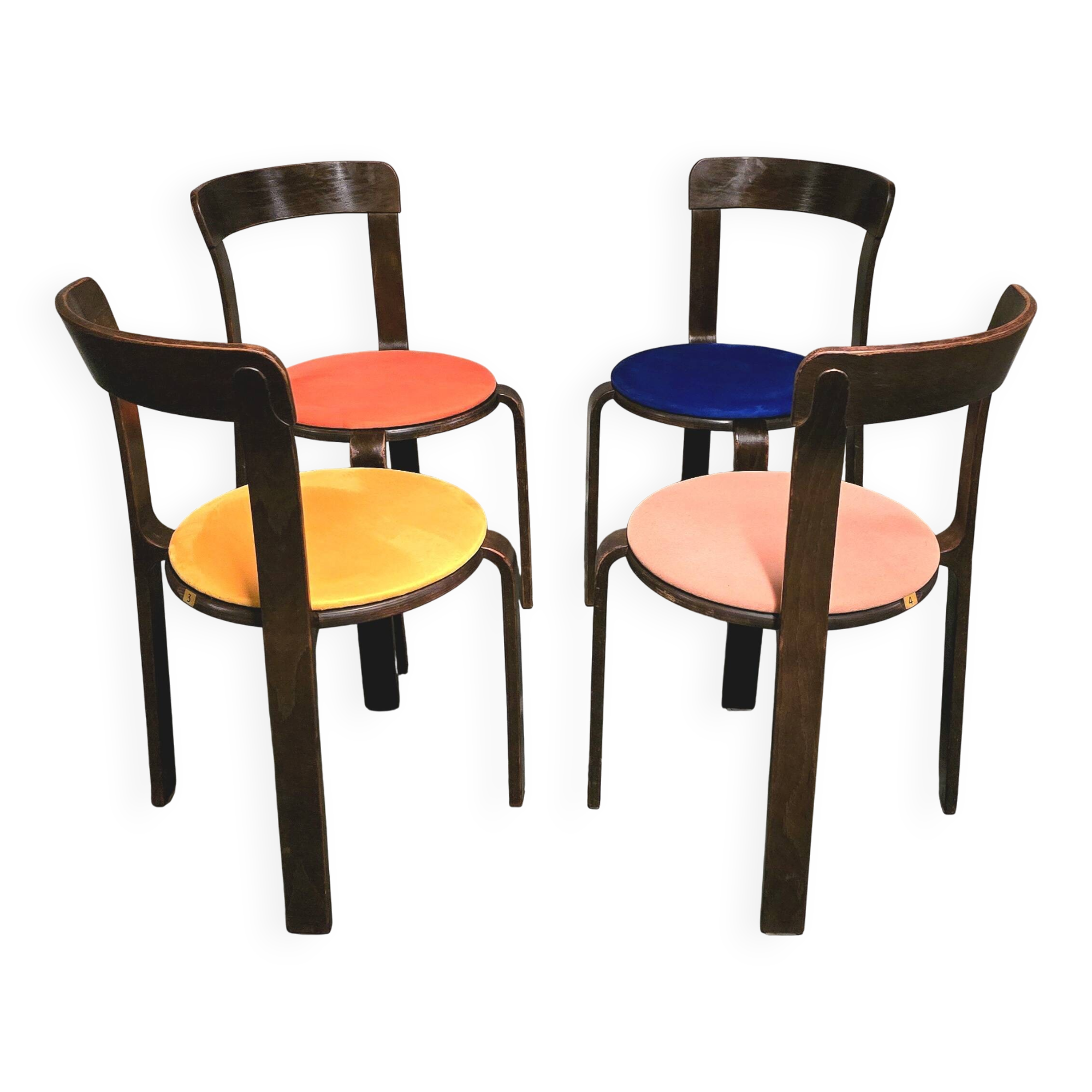 Bruno Rey (1935) - Set of 4 chairs, 1st edition - 1960 Dietiker