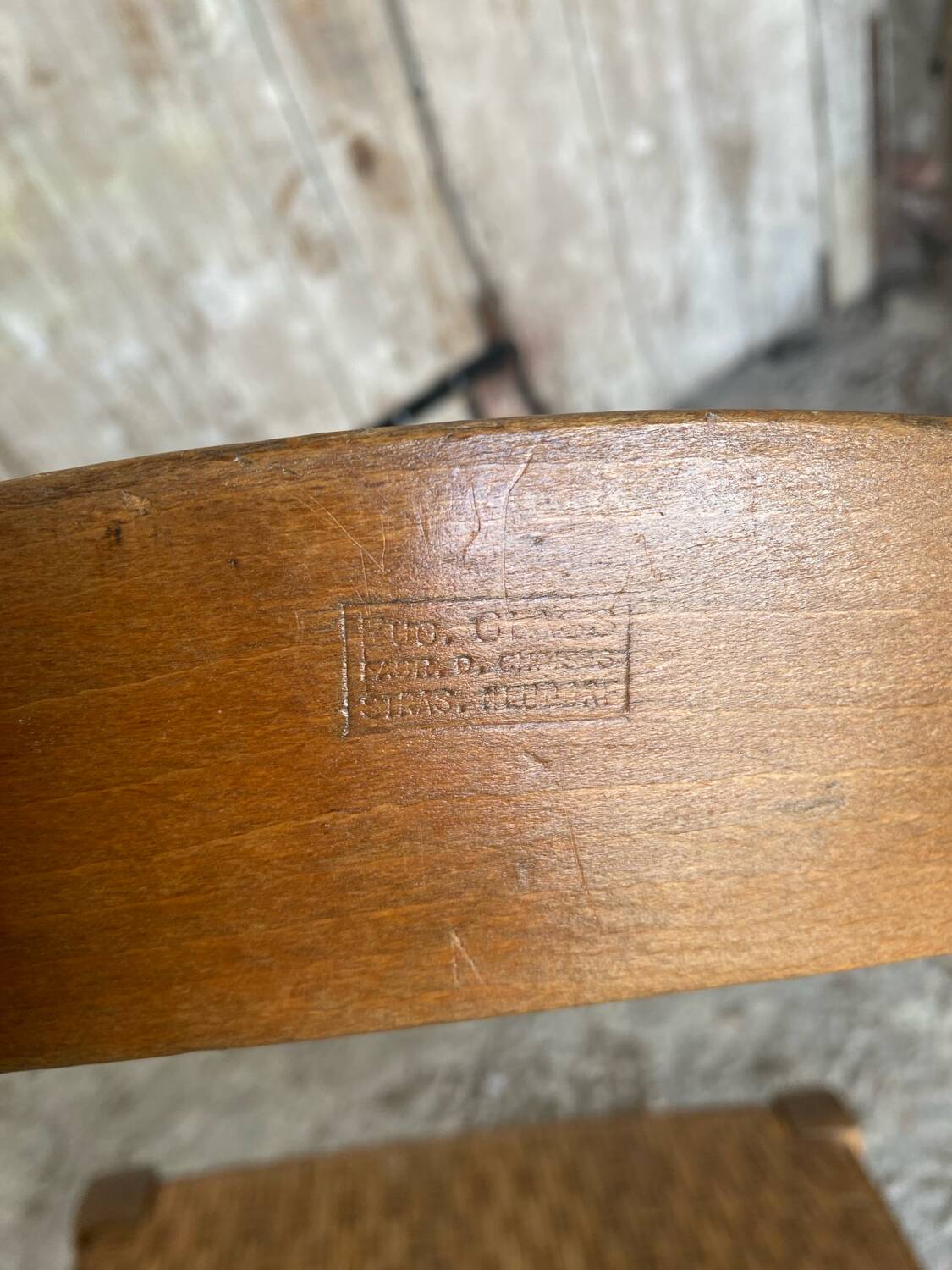 Vintage CLASS NEUDORF Wooden Chair + Woven Seat #C800