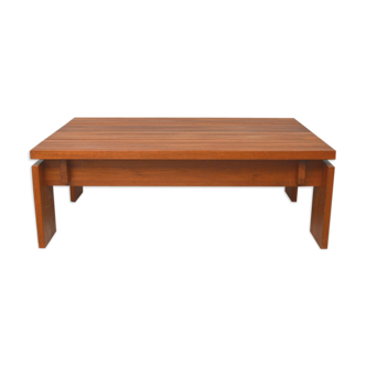 Table basse en teck massif, 1980
