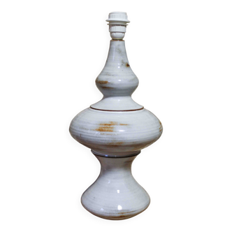 Large glazed ceramic lamp base by Jean-François Descombes, Vallauris.