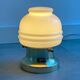 Small Mid Century brass & glass table lamp