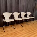 Set of four Linda chairs, Arrben, Italy, 1980s