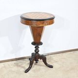 Trumpet Table for Work and Games, Walnut – Late 19th Century