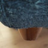 Blue armchair, Italian design, 1970s, production: Italy