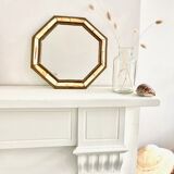 Vintage brass mirror