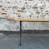 Bistro table in solid elm