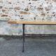 Bistro table in solid elm