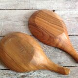 Duo of wooden dishes
