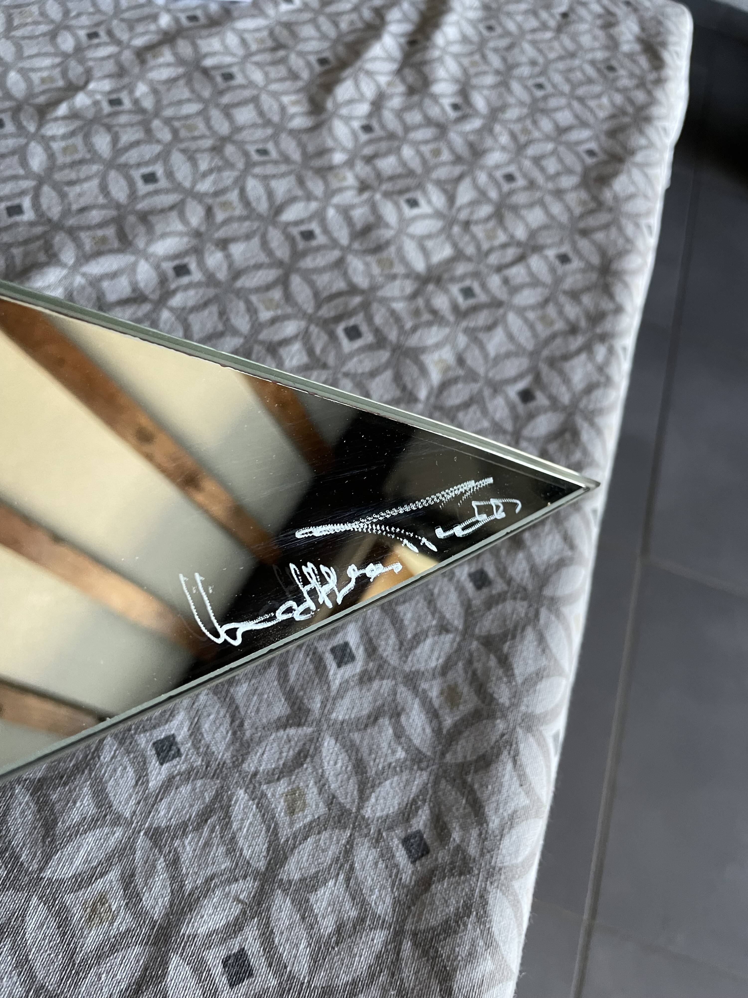 Vintage mirror Mathias Creation – Star – 1970s – Made in France