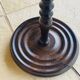 Vintage Floor Lamp Turned Wood, Bamboo Rattan Circa 1950s
