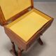 Antique mahogany sewing table with drawer, Italy, 19th century