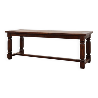 Large French Provincial rustic Oak Table, ca. 1900